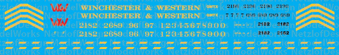 Winchester Western GP38s Decal Set