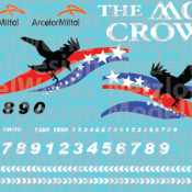 ArcelorMittal Cleveland Works Railroad “The Crow” Switcher Decals