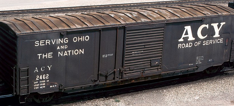 K4 S Decals Akron Canton and Youngstown 50 Ft Boxcar Black ACY 