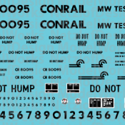 Conrail Scale Test Car Decal Set