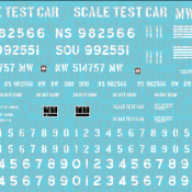 Norfolk Southern Scale Test Car Decal Set