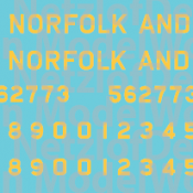 Norfolk Western C-18 Caboose Yellow Logo Decals