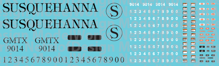 Susquehanna Locomotive Decals