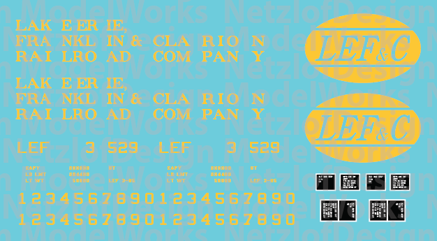 LEFC 100T 3 Panel Decals