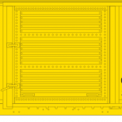 St Mary’s Railroad Box Car Yellow Scheme