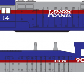 Knox and Kane Railroad Locomotive Decals