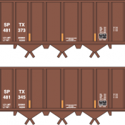 Trinity Rail Management (SPTX) Ortner Hopper Decal Set