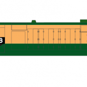 Conrail exRDG Locomotive Patch Out Decal Set