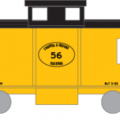 Cambria and Indiana Caboose Decal Set