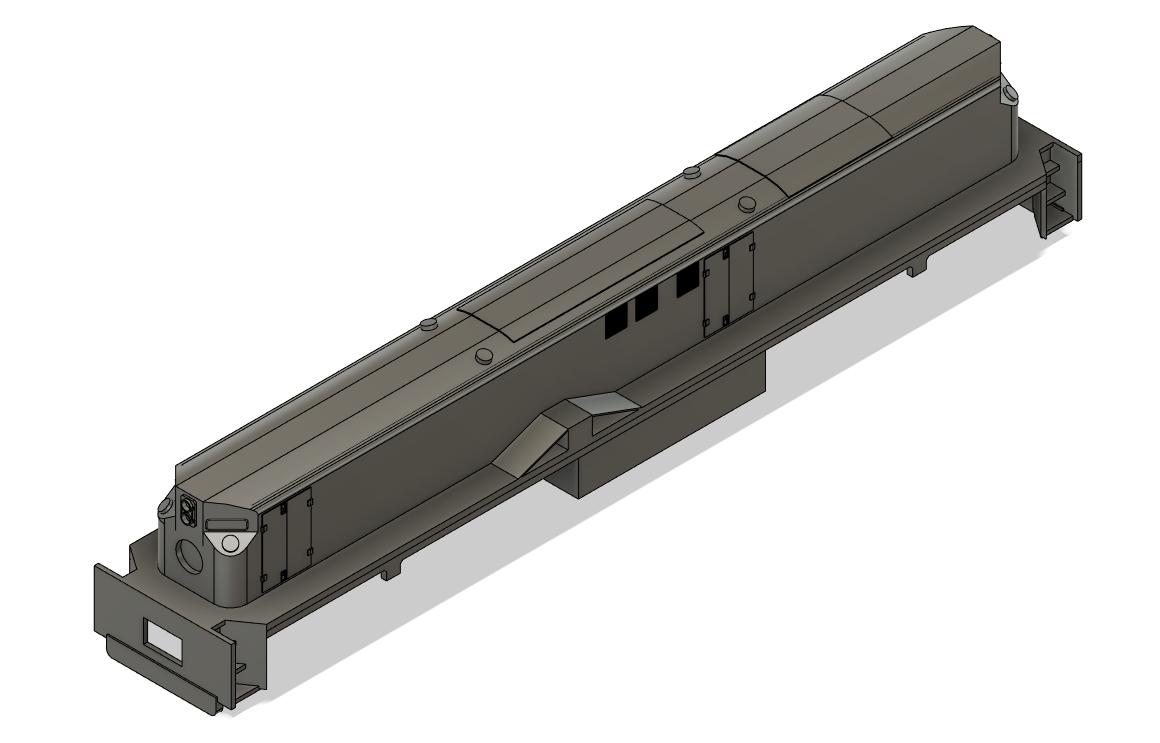 3D Printed Bodyshell. 009 6 WHEEL RAILCAR for the Bachmann Plymouth Chassis 