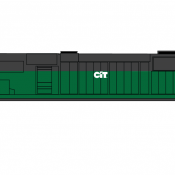 CIT Rail Resources (CBFX) Locomotive Black Letters Decals