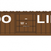 Soo Line Box Car Brown White Letter Decals