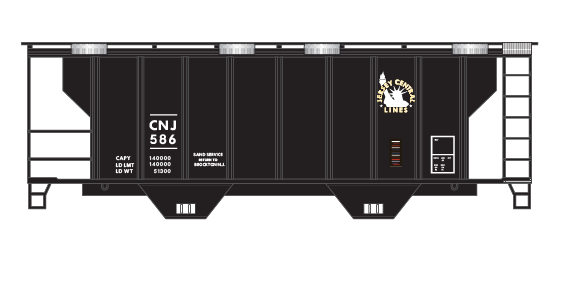 Champ decals HO HC-483 New York Central cylindrical covered hopper    M115 