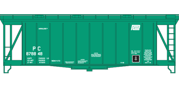 Details about   K4 G 1:29 Decals Detroit and Mackinac 100 Ton Covered Hopper Black 