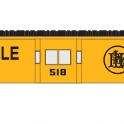 Pittsburgh Lake Erie Yellow Caboose Decals