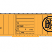 Bendville Titefit & Evenmore Railroad Yellow Box Car Decals