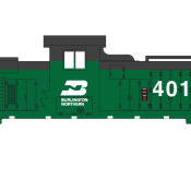 Burlington Northern Alco C415 Locomotive Decals
