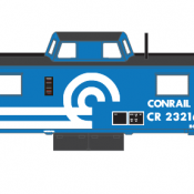 Conrail Caboose N-8 Large Logo Decals
