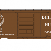 Delaware Hudson Box Car 40ft Bridge Line Logo