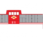 East Erie Commercial SL-85 Red Gray Scheme Decals