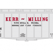 Kerr Milling Covered Hopper 40ft Airslide Decals