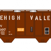 Lehigh Valley Covered Hopper 2 Bay PS2 Sand Service Decal Set