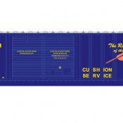 Cornplanter Railway Double Box Car Blue Scheme Decals