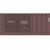 Cornplanter Railway Double Door Box Car 50ft Brown Decals