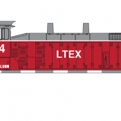 LTEX SW1500 Locomotive Name Only Decals