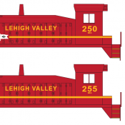 Lehigh Valley Locomotive Switcher Decals