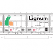Lignum Lumber White All Door Box Car Decals