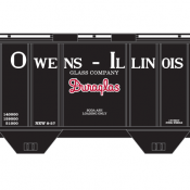 Owens Illinois Covered Hopper PS2 2 Bay Decals