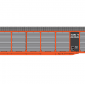 Santa Fe Bi-Level Autorack ATSF Orange Black Decals