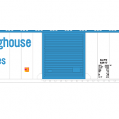 Westinghouse Box Car 50ft Tyco Scheme v2 Decals