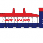 Albany Eastern Locomotive Switcher 1866 Decals