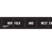 Norfolk Western 40ft Hamburger Logo Gondola Decals