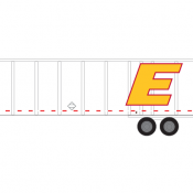 Semi-Trailer Estes 53ft Big E Logo