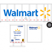 Walmart Star Logo 53ft Semi Trailer Decals
