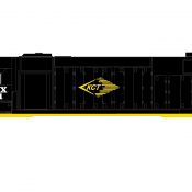 WAMX Locomotive Decal Set 7 (KCT, White Roman)