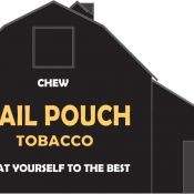 Barn – Mail Pouch Black Background Decals