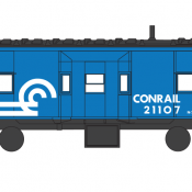 Conrail N7D Bay Window Caboose Decals Short Logo