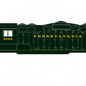 Pennsylvania Railroad GP9 Locomotive Decals