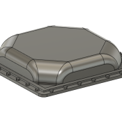 Rounded Octagon PTC/GPS Antenna Cover