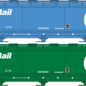 Canadian Pacific 3 Bay Cylindrical Covered Hopper Decals