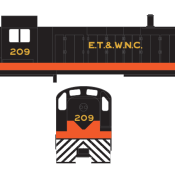 East Tennessee & West North Carolina RS3 Locomotive Decals