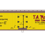 FA Moore Dairy Co 40′ Wood Reefer