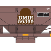 Duluth Missabe Iron Range Ore Car Patched Logo Decal Set