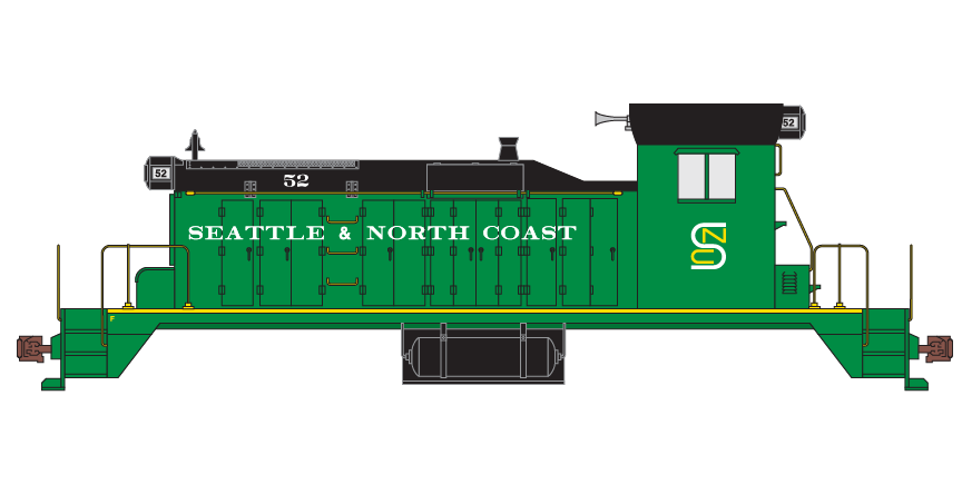 ND-2240 Seattle NorthCoast SW1 Locomotive Layout