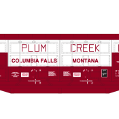 Plum Creek Lumber All Door Box Car With Logo Decals