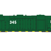 Caney Fork & Western GP38 Locomotive Decals